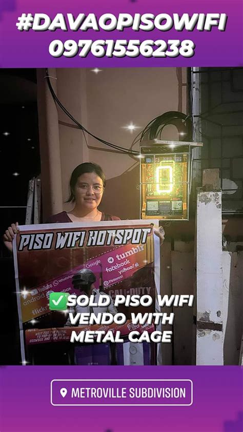 vivian piso wifi|PISO WIFI DAVAO .